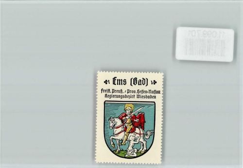 Bad Ems Vignette Wappen Kaffee Hag ca 1920-1940 Sankt Martin