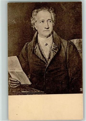 Nr. 110 Stieler , Goethe mit einem Notenblatt