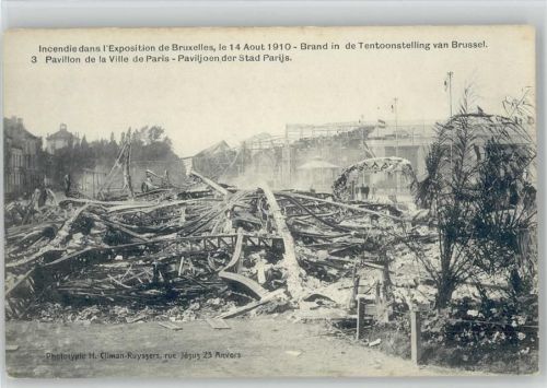 Katastrophe Exposition Brüssel 1910 Nr. 3 - Brand