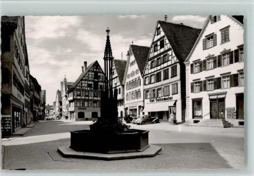 Riedlingen Apotheke Brunnen Fachwerkhaus