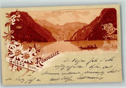 Schönau Gruss aus - vom Königsee - Verlag Metz 2458 AK