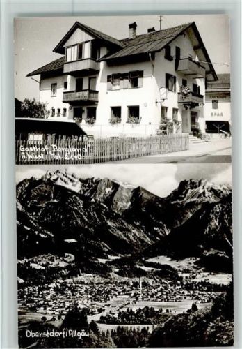 Oberstdorf Gasthof Bergland Gesamtansicht 2-Bildaufnahme