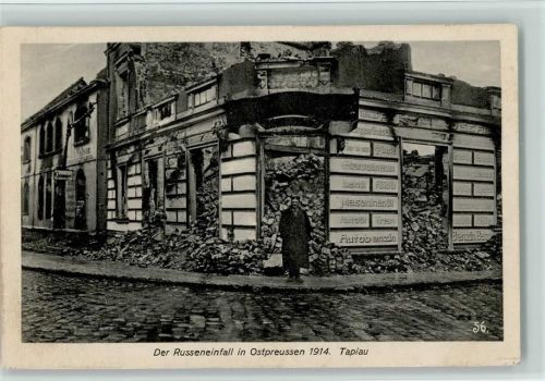 1914 Russeneinfall Ruine Krieg