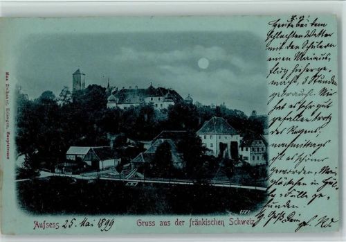 Aufseß 1899 Gruss aus , AK