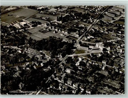 Langenfeld 1964 Luftbild Reg.Präs. Düsseldorf Nr. 05/470 - gute Erhaltung AK