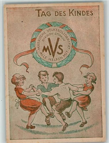 Beeskow Tag des Kindes , Märkische Volkssolidarität 1947 Sonderstempel