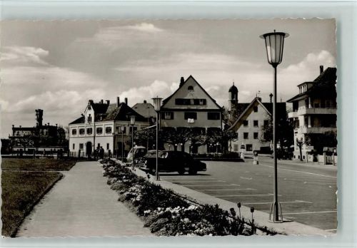 Langenargen Anlagen mit Blick auf Schloß Montfort