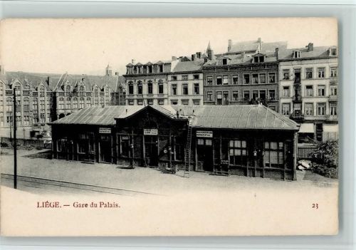 Liege Nr- 23 Exposition 1905 - Gare du Palais, Bahnhof , gute Erhaltung