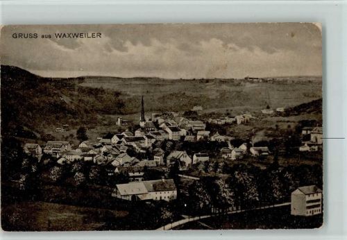Waxweiler 1918 Teilansicht, Eckknick AK