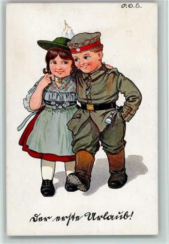 WK I Kinder in Uniform - Der erste Urlaub