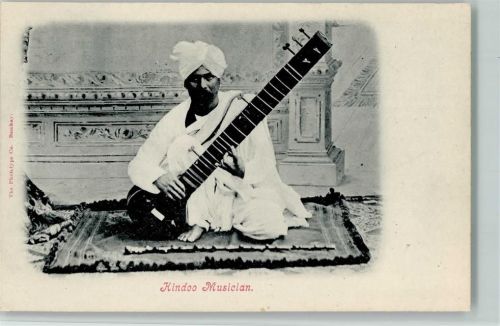 Hindoo Musiker, Musikinstrument, AK