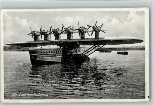 1935 DO X auf dem Bodensee AK