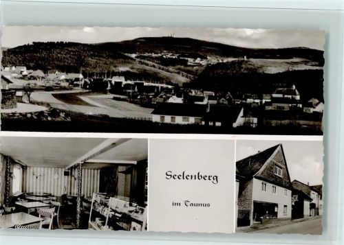 Seelenberg Cafe Trautmann mit Innenansicht, sehr gute Erhaltung AK