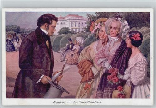 mit Glamour Frauen - Hutmode - Tschöllmäderln Serie Nr. 22-129 AK
