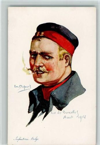 1914 Paris Color Nr. 5 Nos Allies - Infanterie Belge