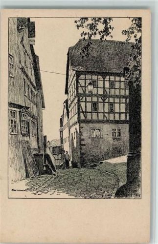 Schlitz Federzeichnung Nr. 11 , Benderhaus, gute Erhaltung AK