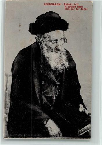 1913 Rabbin Juif AK