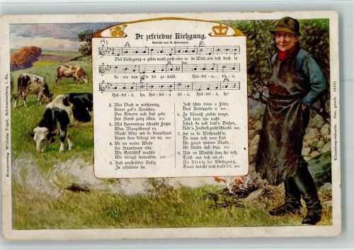 1908 Dr zefriedne Kiehgung - Kunstverlag Vogel AK