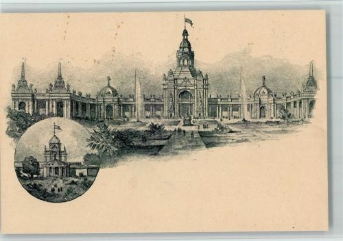 Nürnberg Landesausstellung 1896 - kl. Flecken AK