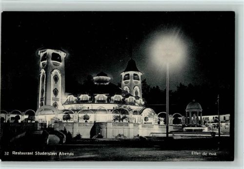 Bern Restaurant Studerstein Abends - Landesausstellung 1914