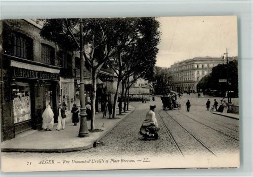 Alger Rue Dumont-d`Urville et Place Bresson, gute Erhaltung AK