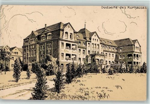 Greiffenberg 1917 Birkenhof Kurhaus - Federzeichnung - Schlesien