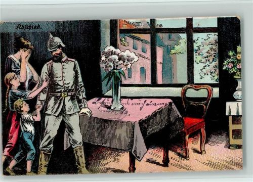 1916 Abschied von der Familie