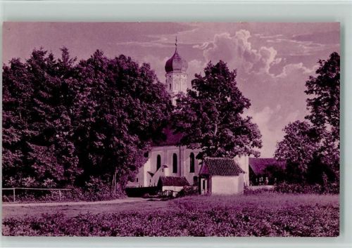 1913 Kirche mit Friedhof