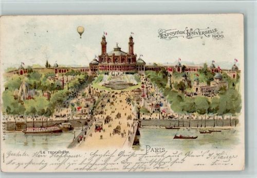 Exposition 1900 - Ballon - Serie 53 Nr. 14 - kl. Flecken