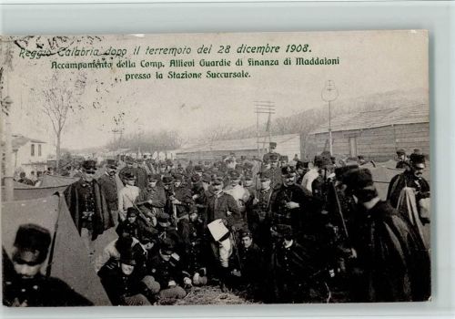 Nr. 654 Reggio Galabria dopo il terremoto 1908 - Eisenbahn