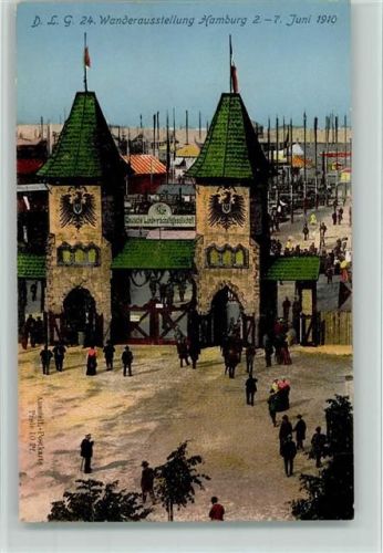 Hamburg 24. Wanderausstellung 1910 - gute Erhaltung AK