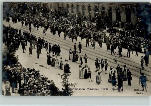 München 1906 Deutsches Bundesschiessen Festzug