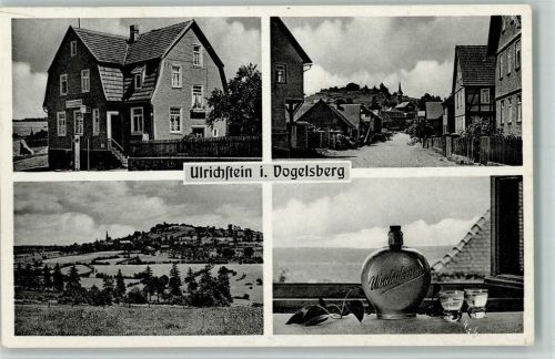 35327 W6314 Ulrichstein - Ortsansichten Gasthaus Zum Ohmtal Flasche Ulrichsteiner 4-Bildaufnahme