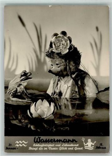 Nr. 502 Gunkel - Meckie und ein Frosch - Sternzeichen Wassermann,