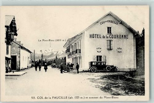 Gex Col de a Faucille et sommet du Mont-Blanc Hotel de la Couronne