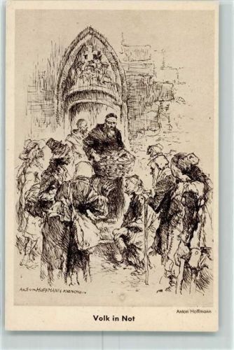 Münchner Nothilfe Lotterie 1933 AK Hoffmann, A. Künstlerkarte