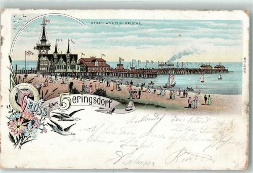 Heringsdorf 1899 Kaiser-Wilhelm-Brücke