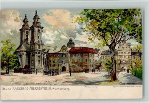 Bad Mergentheim Kunstverlag Freytag , gute Erhaltung AK