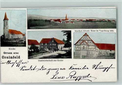 Crainfeld 1901 Gasthaus zur Krone AK