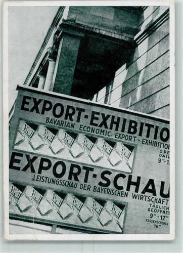 München 1948 Export Schau + Sonderstempel AK