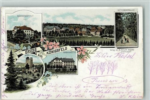 Königsfeld 1896 Gruss aus - Litho, AK