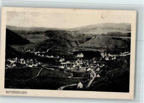 Buttenhausen 1925 Gesamtansicht AK Flecken