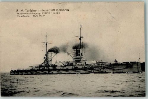 S.M. Kaiserin - Marineschiffspoststempel