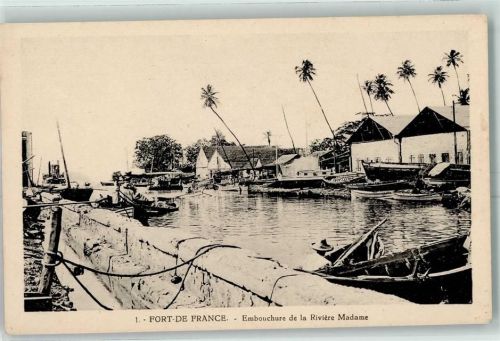 Fort de France Embouchure de la Riviere Madame