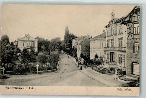 Waltershausen 1908 Bahnhofstraße