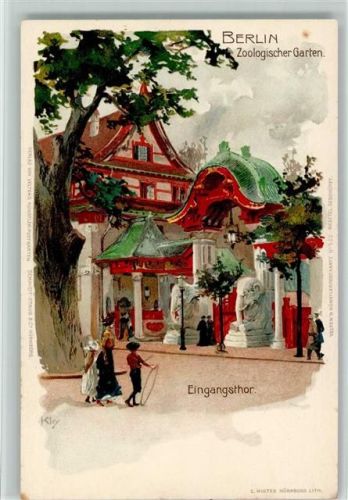 Berlin Mitte 1899 Velten Verlag Nr.503 Zool. Garten, sehr gute Erhaltung AK
