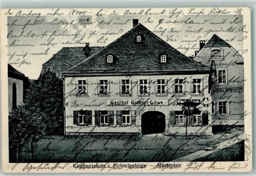 Kirchenlamitz Gasthaus Goldner Löwe Bes. Eugen Reinel