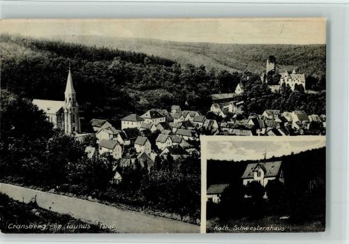 Kransberg 1939 Teilansicht, Kath. Schwesternhaus, gute Erhaltung AK