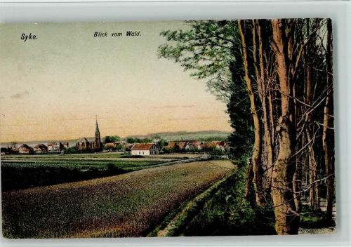 28857 W2808 Syke 1906 - Blick vom Wald, gute Erhaltung AK