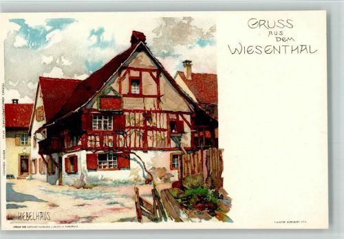 Hausen Nr. 41 Sign. K. Mutter - Hebelhaus , Sehr gute Erhaltung